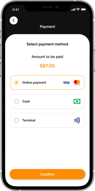 SmartMenu payment