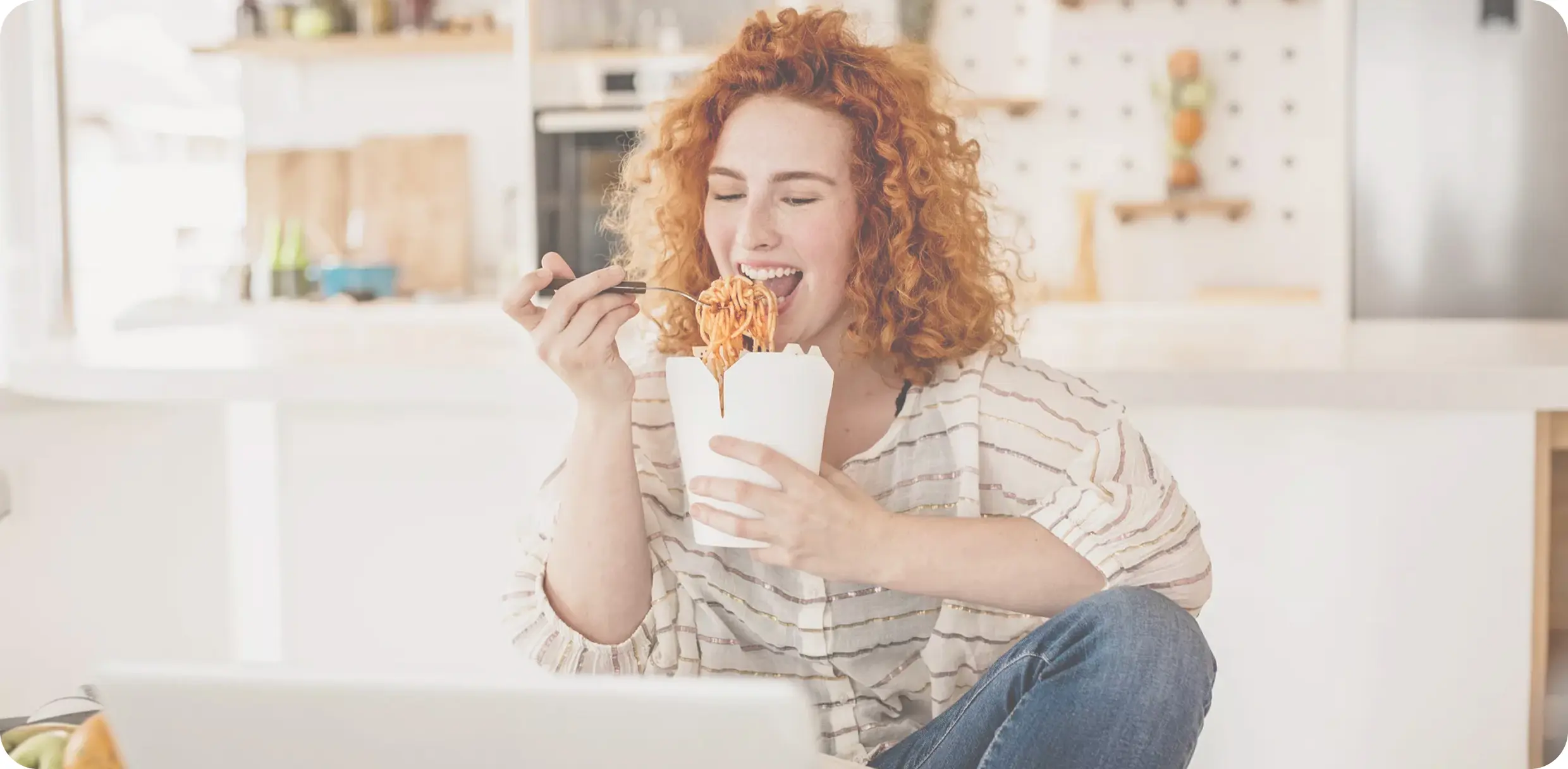 Customer using SmartMenu at home